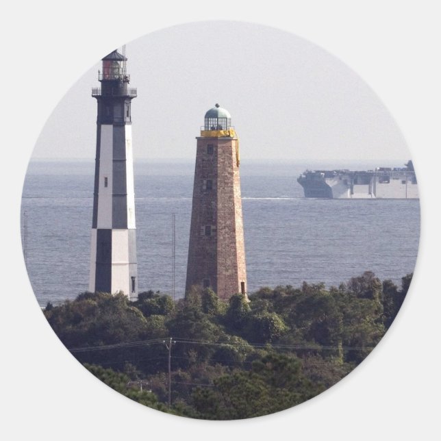 Adesivo Cape Henry Lighthouses (Frente)