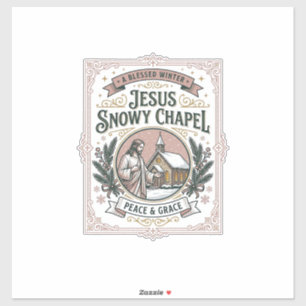 Adesivo Capela Jesus Snowy Capela Jesus Snowy Fé Cristã