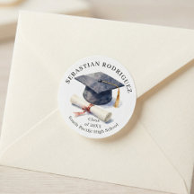 Capelo de Graduação com Aquarela Clássica Diploma