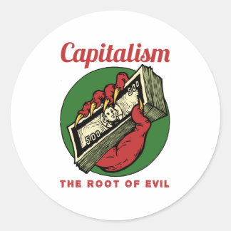 Adesivo Capitalism the Root of Evil