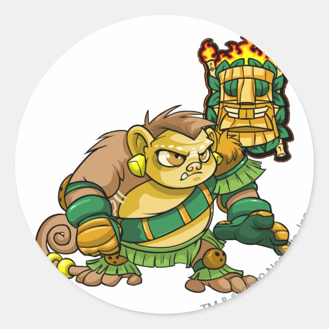 Adesivo Capitão 1 da Equipe da Ilha Misteriosa (Frente)