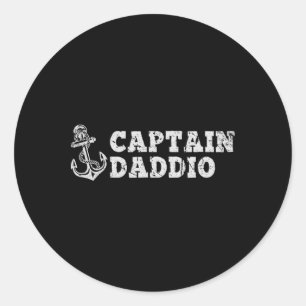 Adesivo Capitão Daddio Barco Vintage Boat Anchor