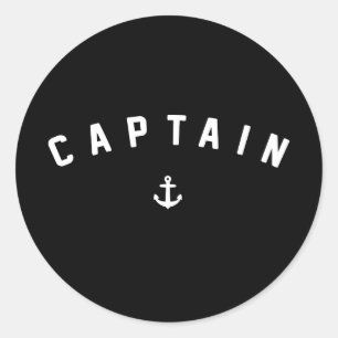 Adesivo Capitão de Barcos Retro