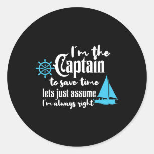 Adesivo Capitão Dos Barcos-Correntes De Barcos