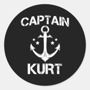 Adesivo Capitão Kurt Personalizado Boat