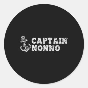 Adesivo Capitão Nonno Sailing Barco Vintage Boat Anchor