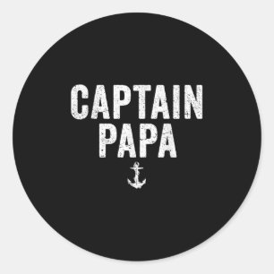 Adesivo Capitão Papa Barco Pontão Lago Pescaria Vela