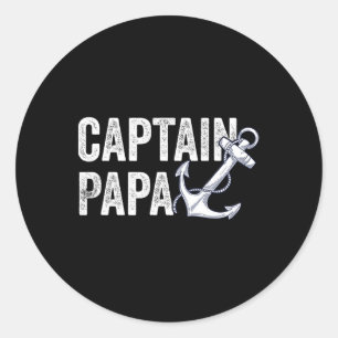Adesivo Capitão Papa Pontoon Presente Lago Marinheiro Barc