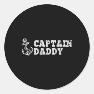Adesivo Capitão Papai Velho Navio Navegando Âncora de Barc
