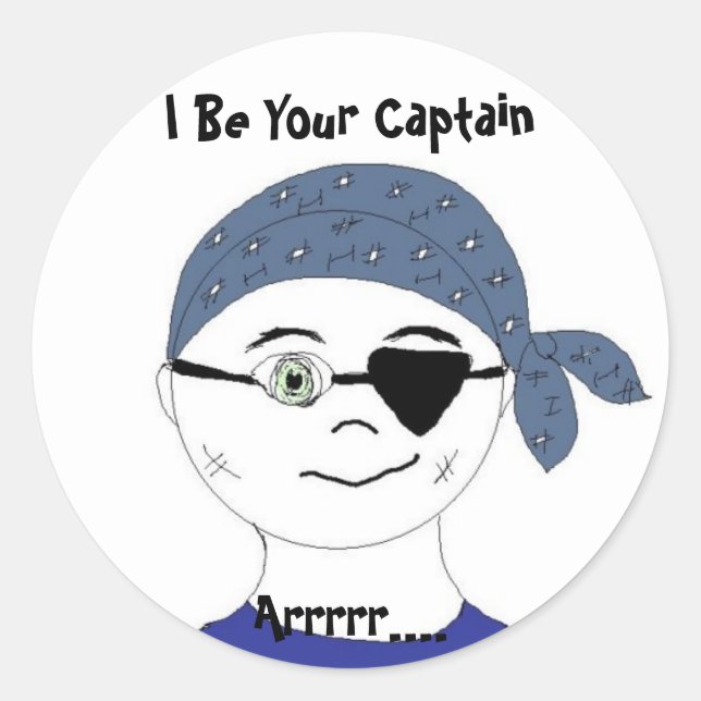 Adesivo Capitão Pirata (Frente)