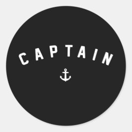 Adesivo Capitão Retro de Barcos