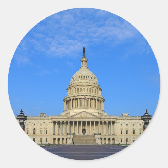 Adesivo Capitólio dos Estados Unidos (Frente)