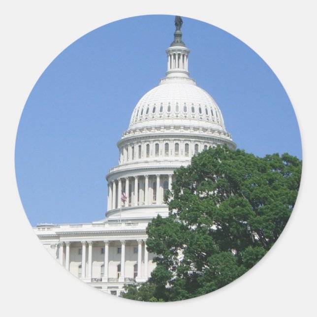 Adesivo Capitólio em Washington DC (Frente)