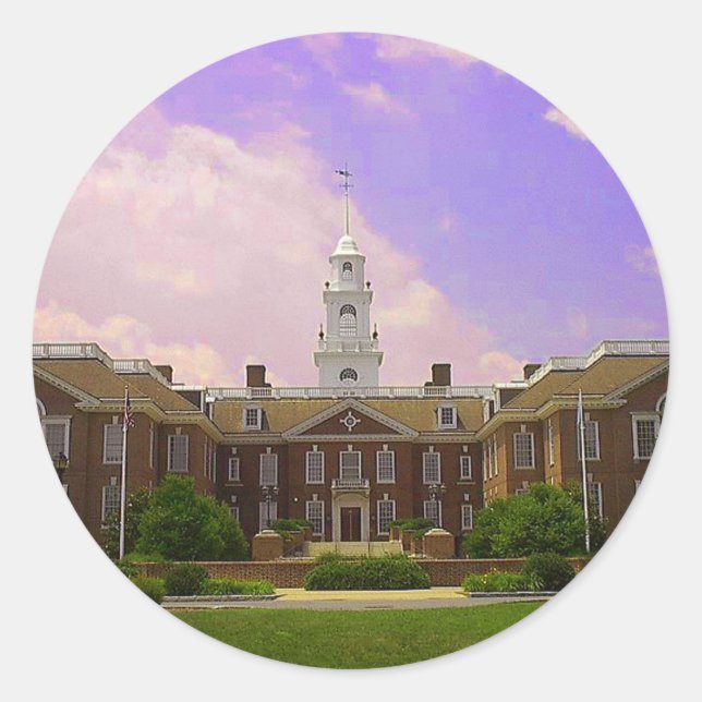 Adesivo Capitólio estadual de Delaware em Dover (Frente)