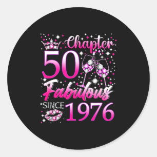 Adesivo Capítulo 50 Fabuloso Desde 1976 50º Aniversário Mu