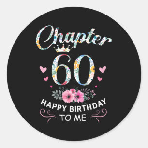 Adesivo Capítulo 60 Feliz Para Mim 60º
