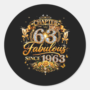 Adesivo Capítulo 63 Fabuloso Desde 1963 63º Aniversário Mu