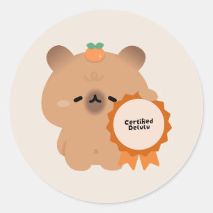 Adesivo Capivara Delulu Certificada