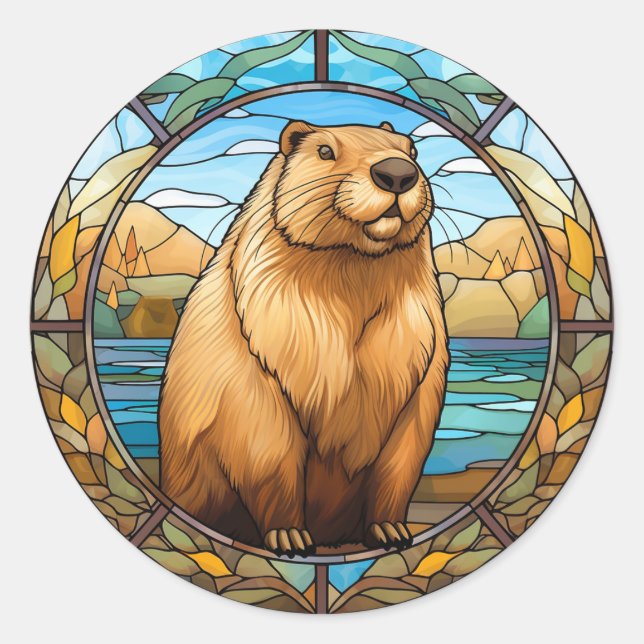 Adesivo Capivara Fofa: Charme para Admiradores de Capivara (Frente)