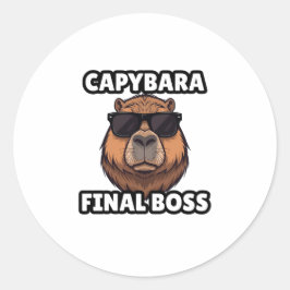 Adesivo Capivara Sticker Chefe Final