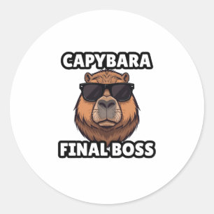 Adesivo Capivara Sticker Chefe Final
