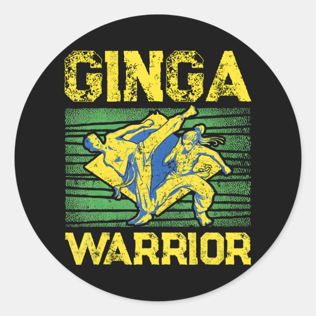 Adesivo Capoeira Para A Festa De Capoeira Amante Capoeira (Frente)