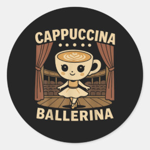 Adesivo Cappuccina Ballerina Cappuccino Ballerina