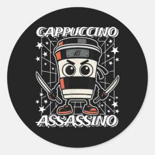 Adesivo Cappuccino-assassino-Inibidor Café Assas