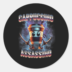 Adesivo Cappuccino Ino Brainrot Memória Italiana