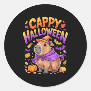 Adesivo Cappy Dia das Bruxas Capivara Bruxa 