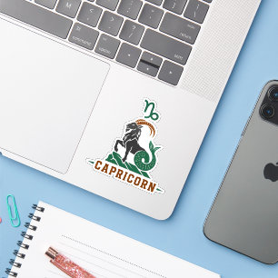 Adesivo Capricorn Bode Verde do Mar Zodíaco
