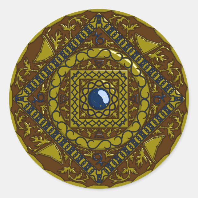 Adesivo Capricorn Mandala Sticker (Frente)