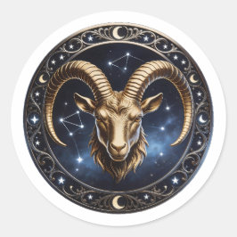 Adesivo Capricorn Zodiac Sea Goat