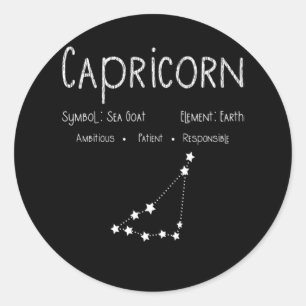 Adesivo Capricórnio Horoscope - Sinal de Estrela - Astrol