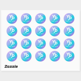 Adesivo Capricórnio - Sinal Zodiac - Astrologia - Gradient