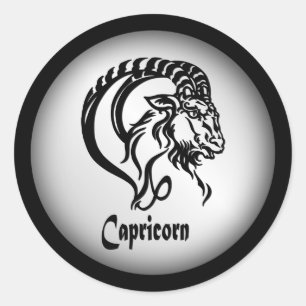 Adesivo Capricórnio Zodiac - Símbolo Prateado