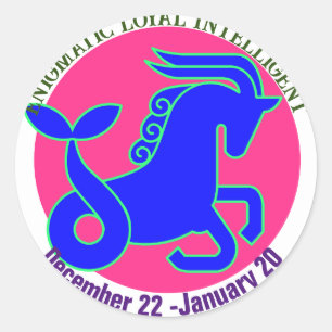 Adesivo Capricórnio Zodiac - Sinal personalizado