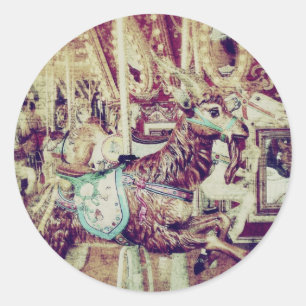 Adesivo Caprino Feliz-Arredondado