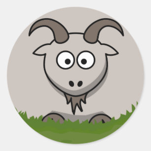 Adesivo Caprino redondo