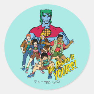 Adesivo Captain Planet Group Graphic - The Power Is Yours!