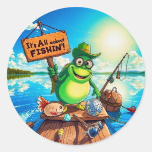 Adesivo Captura do dia: Aventuras de Pesca Rã