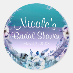 Adesivo Capturador de Sonhos Roxo e Turquesa Favor de Fest