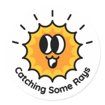 Capturando alguns Rays Sun Sticker