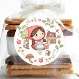 Adesivo Capuzinho Vermelho Fofo Caprichoso