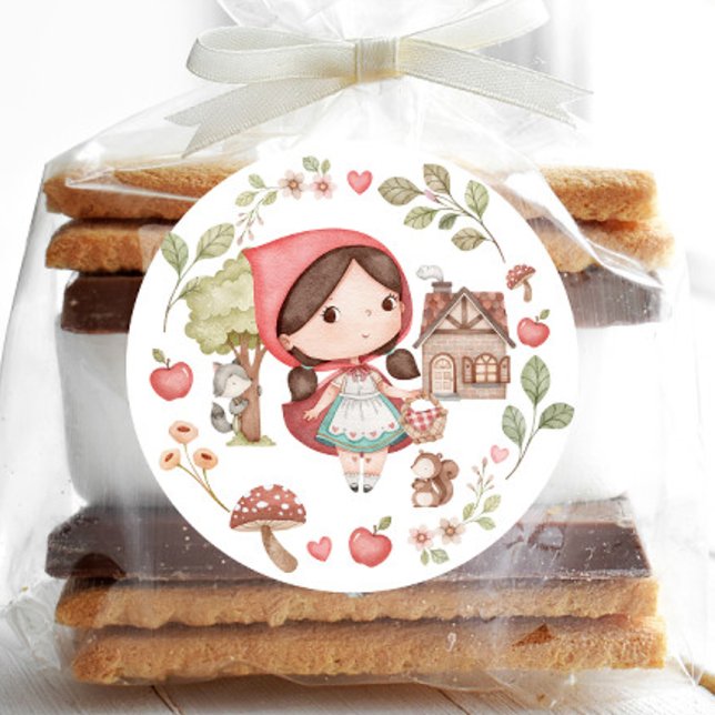 Adesivo Capuzinho Vermelho Fofo Caprichoso (Criador carregado)