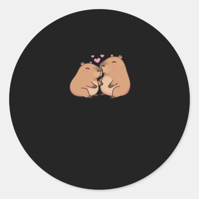 Adesivo Capy Better Together Cute Animal Design  (Frente)