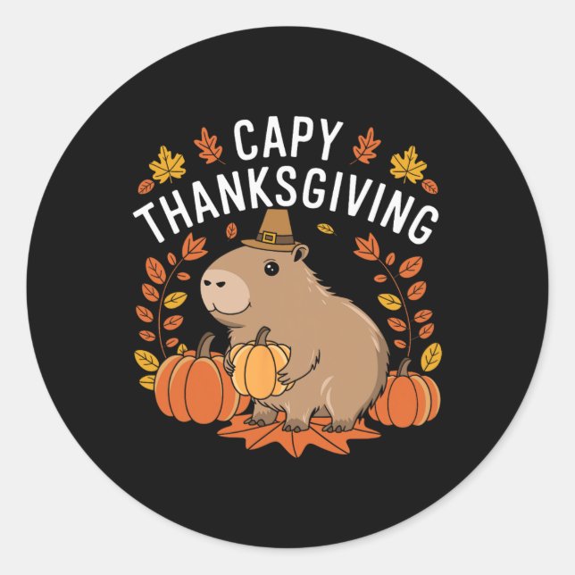 Adesivo Capy Thankand Funny Capybyra Fall (Frente)