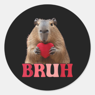 Adesivo Capybara Bruh Meme Engraçado Dizendo Adoltos Valen