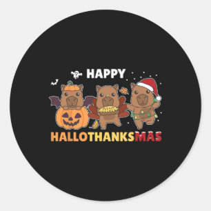 Adesivo Capybara Christmas Halloween Figurume Happy Hallot