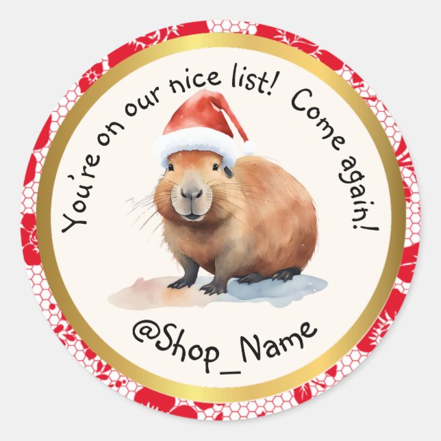Adesivo CAPYBARA: Elevate Your Packaging Game! 🚀 (Frente)